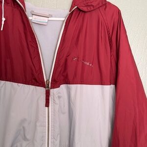 Columbia Women's Two-Tone Red and Gray Ski Jacket